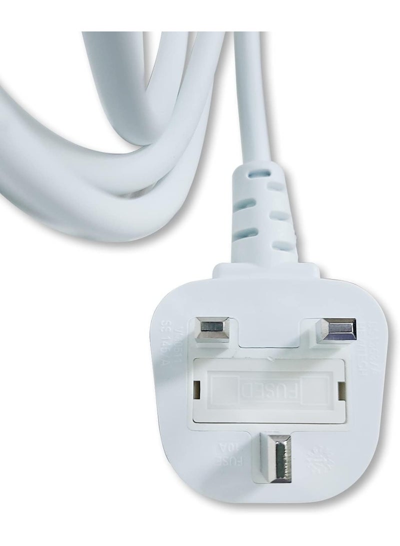 جاي إس بازار كابل تمديد محول الطاقة MK122B بطول 1.8 متر، متوافق مع شواحن Apple MacBook ومحولات الطاقة في المملكة المتحدة - Image 2