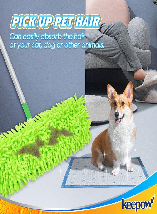 KEEPOW Reusable XL Mop Pads Compatible with Swiffer XL Sweeper, X-Large Dry Sweeping Cloths & Wet Mopping Cloths, Washable Microfiber XL Wet Pads Refills for Surface/Hardwood Floor Cleaning, 2 Pack - Image 5