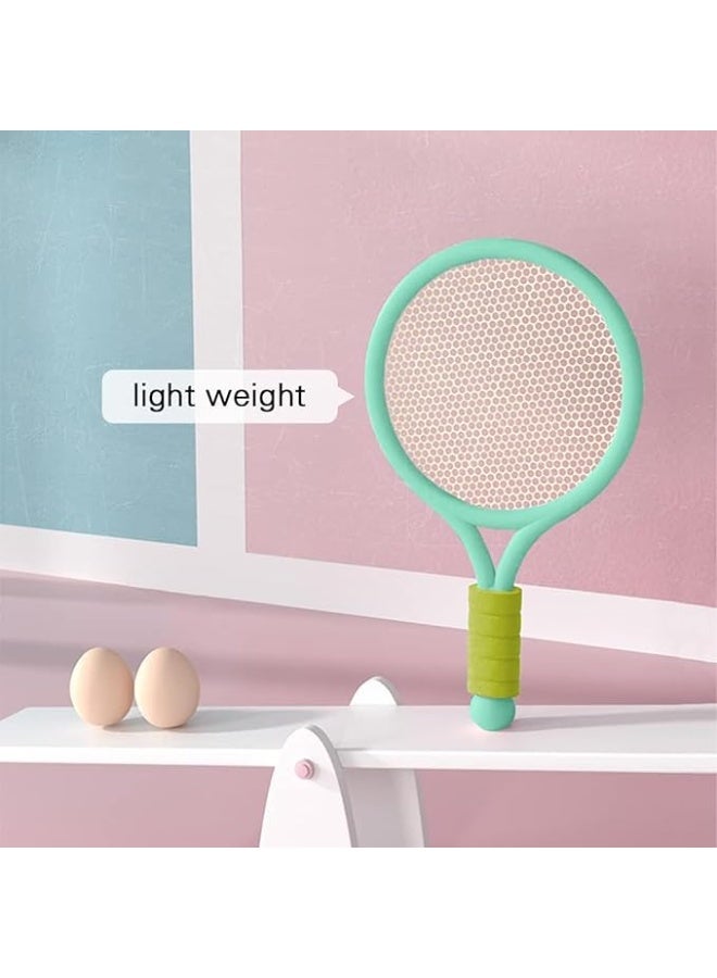PTTIMFFM Kids Tennis & Badminton Racket Set，1 Pair Rackets with 2 Balls, Fun Indoor/Outdoor Sports Toy for Boys & Girls, Durable and Lightweight Design for Toddlers & Children (Style 1) - Image 4