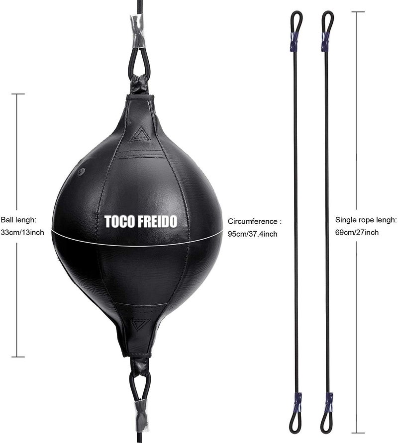 TOCO FREIDO Double End Punching Ball, Speed Bag with 2 Difficulty Levels Boxing Reflex Ball with Headband, Perfect for Reaction, Agility, Punching Speed, Fight Skill and Hand Eye Coordination Training - Image 2