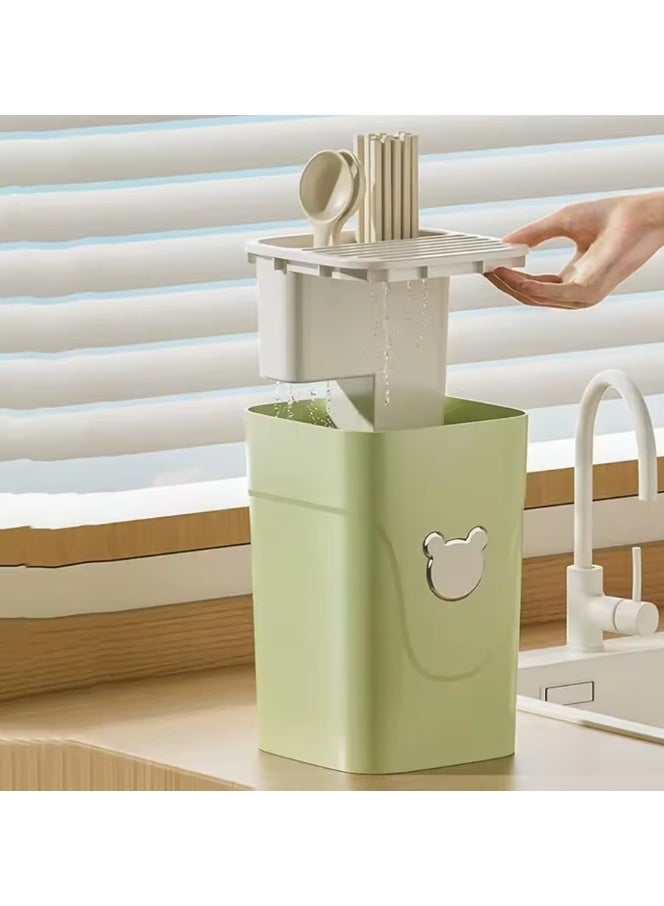 Multifunctional Storage Rack Kitchen Supplies Shelves Chopstick Barrel Cover Knife Holder Kitchen Utensils Accessories - Image 4