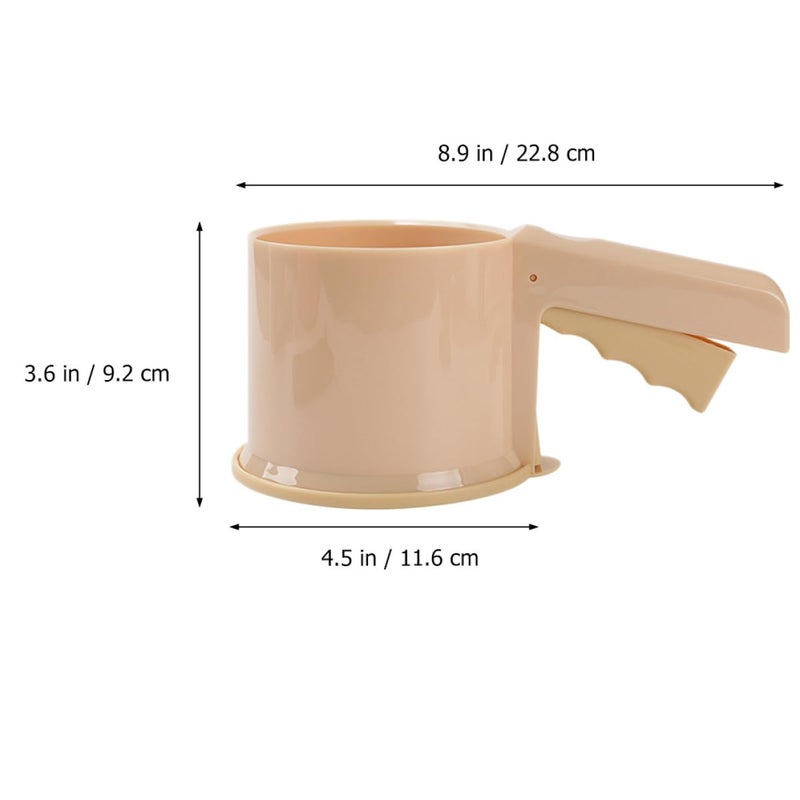 Apricot Handheld Flour Sifter Cup Fine Mesh Strainer For Baking Cake Pastry - Image 3