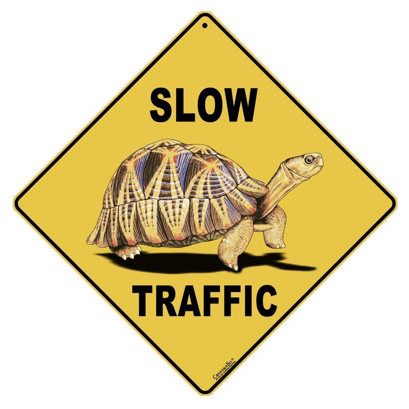 CROSSWALKS Slow Traffic 12" X 12" Aluminum Sign (X133) - Image 4