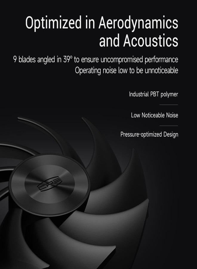 بي سي كولر مروحة تبريد عالية الأداء PCCOOLER F5 R120، مقاس 120 مم، مزودة بمحمل ديناميكي سائل رباعي الأطراف بتقنية PWM، وسرعة دوران 1800 دورة في الدقيقة، وتدفق هواء 68 قدم مكعب في الدقيقة، وضغط ماء 2.1 مم، وثلاثة أوضاع، لون أسود - عبوة من 3 قطع - Image 5