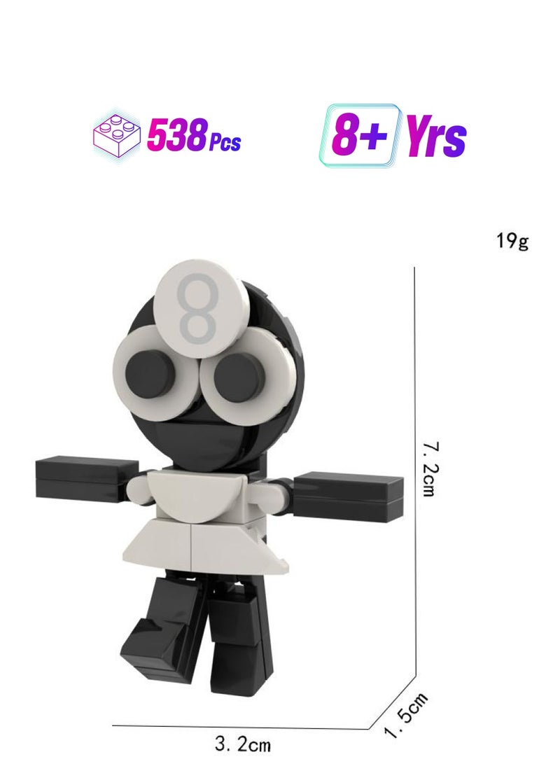 Y&D Dandy's World Building Blocks Toys Set 538 Pieces for Game Model Toys Ideas Collectible Building Bricks Birthday Gift For Kids