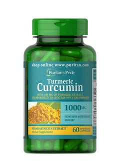 Puritan's Pride Turmeric Curcumin 1000 Mg 60Cap With Bioperine 5 Mg 