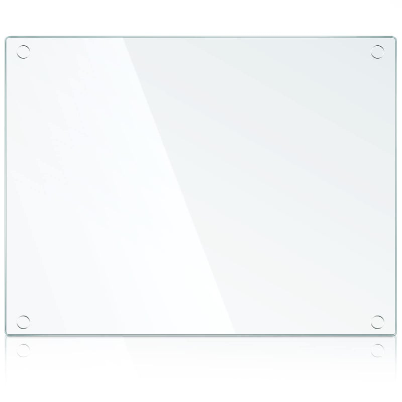 Hoolerry Large Tempered Glass Cutting Board for Kitchen Clear Cutting Board for Countertop Dishwasher Safe Scratch Resistant Heat Resistant Shatter Resistant16 x 20 Inch