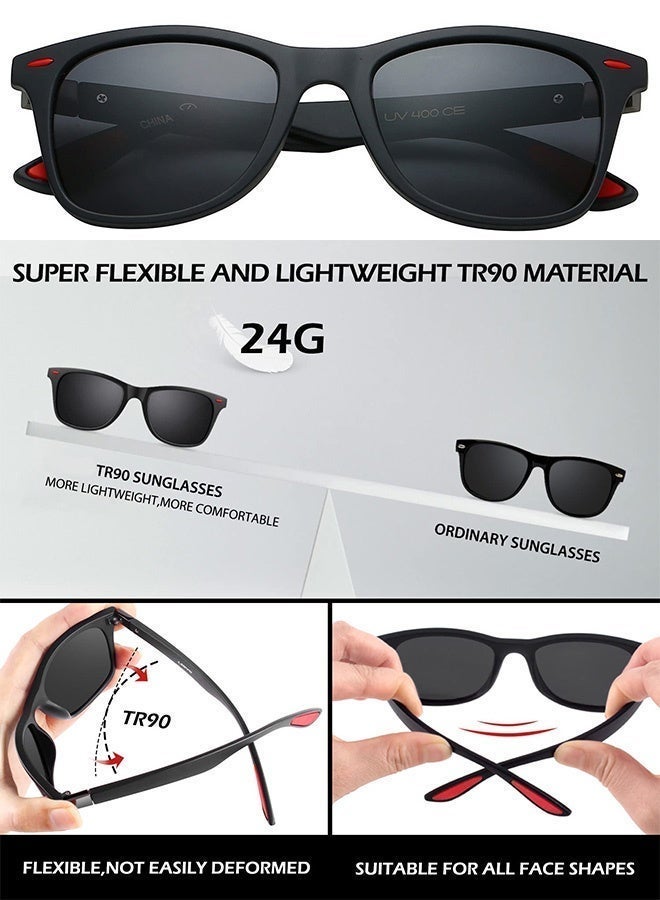 AZorb Men's Sunglasses Women Men Classic Design Square Sports Sun Glassess UV400 Protection Eye Glasses Accessories for Driving Travle Shades - Image 4
