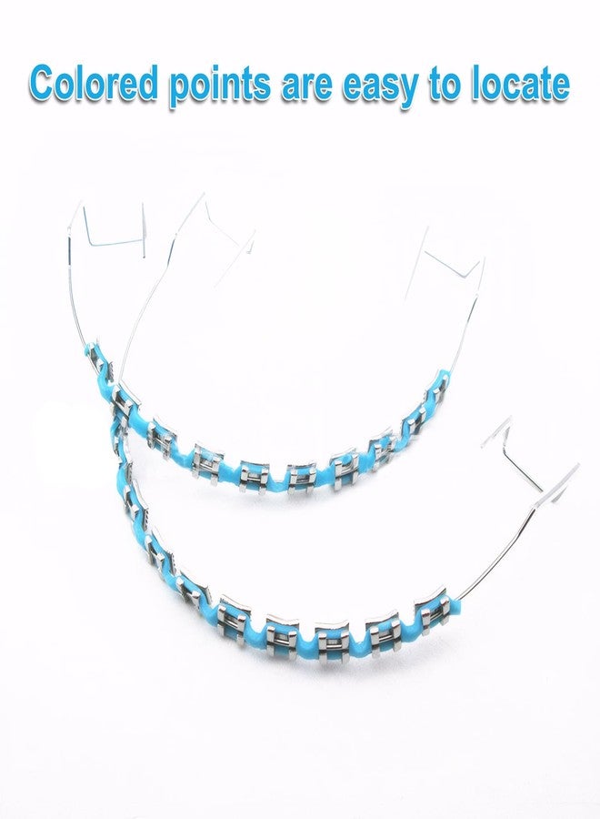 PKRFCJ Brackets Falsos Para Dientes, Braces Kit with Brackets & Wire Perfect for Dental Students & Orthodontic Practice, Brackets Para Dientes for Dental Students to Practice (Light Blue - Image 5