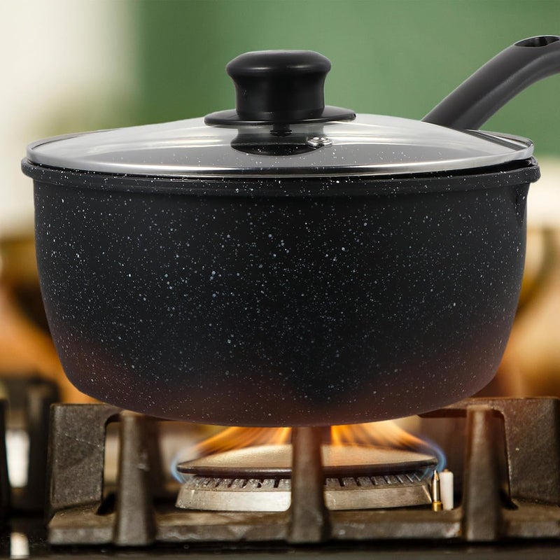 Globally trusted quality Marble Coated Milk Pan Saucepan with Lid 20cm Nonstick Milk Cooking Pot Stovetop Kitchen Cookware for Soup and Noodle Heating Space saving Oil resistant Globally engineered build All-in-one local deliver plan Minimal design Long term use design Dispersed regional warehouses Light sturdy raw material Carefully selected material Balanced weight Gulf standard sizing alternatives Market multi-use trusted quality Suburban residential ship Labor saving optimized design Care processed raw material All-round applied quality Fine detail Cost effective global grade quality Coast & inland available Affordable purchase options Global standard quality Transparent body Tiered purchase options Global versatile design - Image 4