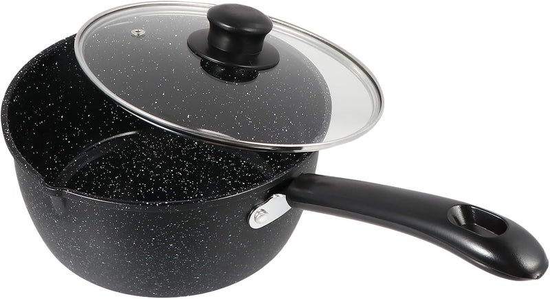 Globally trusted quality Marble Coated Milk Pan Saucepan with Lid 20cm Nonstick Milk Cooking Pot Stovetop Kitchen Cookware for Soup and Noodle Heating Space saving Oil resistant Globally engineered build All-in-one local deliver plan Minimal design Long term use design Dispersed regional warehouses Light sturdy raw material Carefully selected material Balanced weight Gulf standard sizing alternatives Market multi-use trusted quality Suburban residential ship Labor saving optimized design Care processed raw material All-round applied quality Fine detail Cost effective global grade quality Coast & inland available Affordable purchase options Global standard quality Transparent body Tiered purchase options Global versatile design - Image 1
