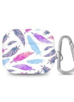 StylePods Case for Airpods 3rd Gen Case With Anti-Lost Keychain - Feather Colors
