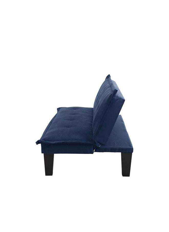 DANUBE HOME Manolo Fabric Sofabed Convertible Sleeping Sofa Bed Living Room Furniture For Home L 165 x W 80 x H 73 cm Blue  - Image 5