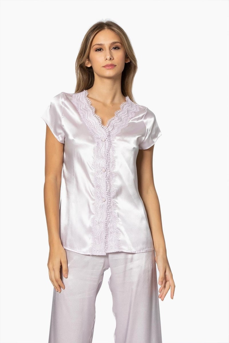 pierre cardin 6010 Women's Satin Six Dowry Set - Viola  - Image 4