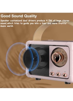 General Retro Bluetooth Speaker Wireless Mini Speaker, Outdoor Bluetooth Speaker, Portable Speaker Best Birthday Gift Ideas for Women Teenagers  - Image 3