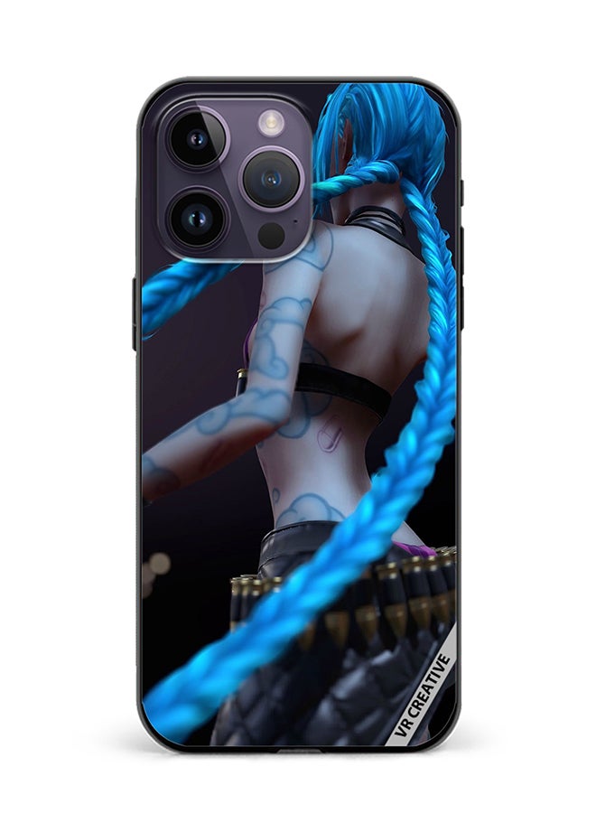 Protective Case Cover For Apple iPhone 16 Pro Max Jinx League Of Legends Design Multicolour