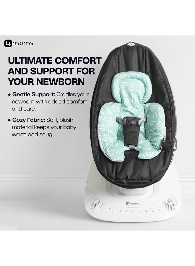 4MOMS Newborn Insert, Baby Insert Compatible with Swing MamaRoo/RockaRoo 2.0 / Connect High Chair, Breathable, Soft and Comfortable Fabric, With Automated Technology, Machine Washable, Mint Mesh - Image 4