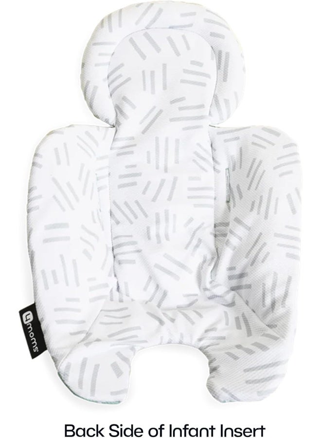 4MOMS Newborn Insert, Baby Insert Compatible with Swing MamaRoo/RockaRoo 2.0 / Connect High Chair, Breathable, Soft and Comfortable Fabric, With Automated Technology, Machine Washable, Mint Mesh - Image 2