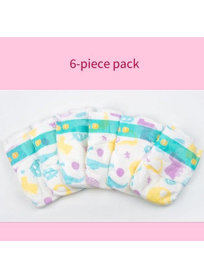 Pedolltree 6-Piece Pack Reborn Baby Dolls Diapers For 17-22 Inch Reborn Doll Newborn - Image 2