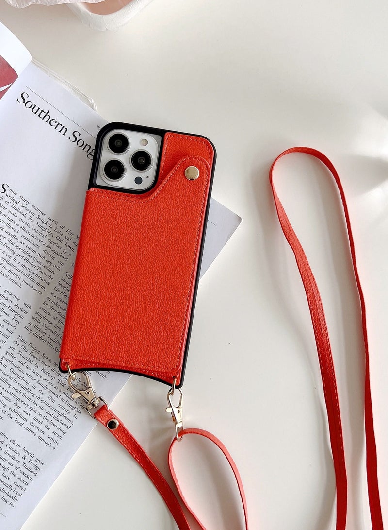 Suteni Back Cover Leather Protective Mirror Inside Mobile Phone Case for iPhone - Image 3