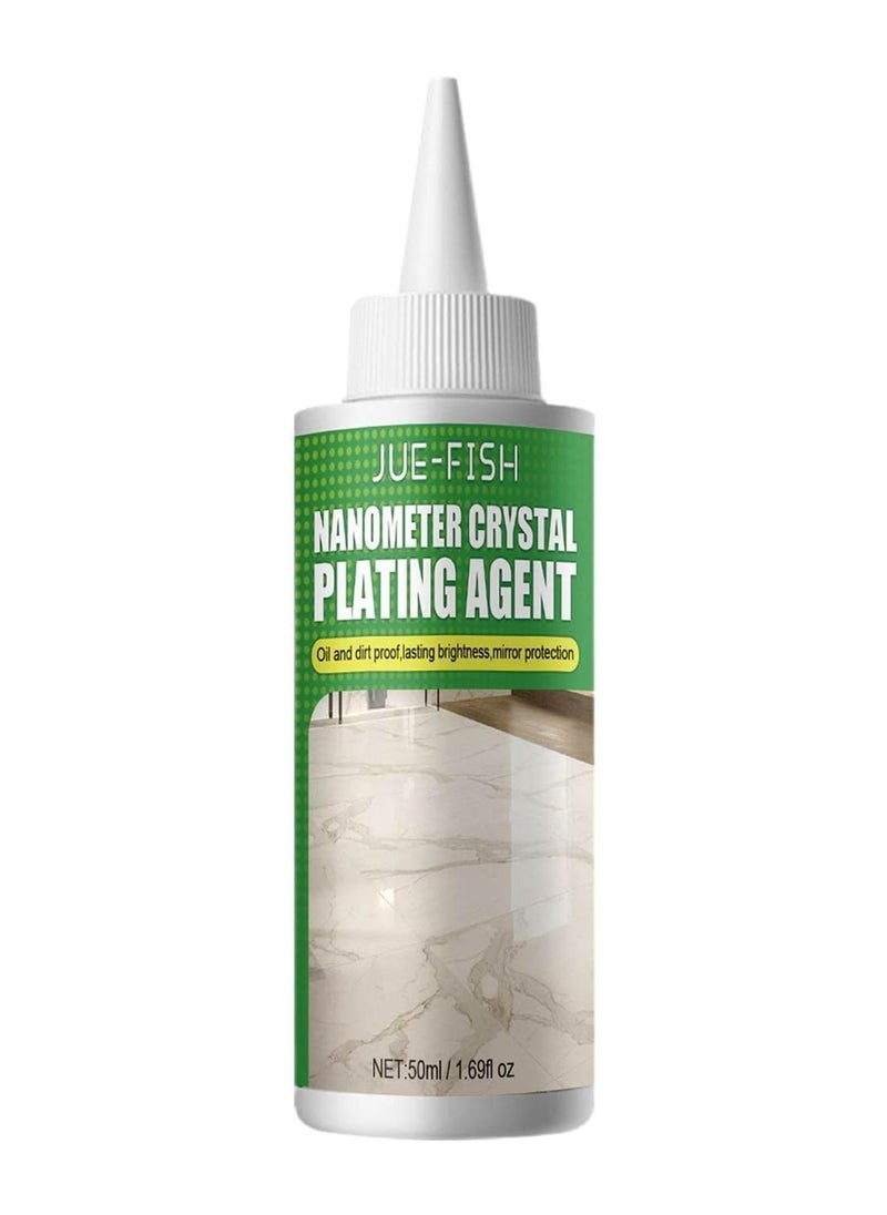 JUE-FISH Stone Crystal Plating Agent, Marble Nano Crystal-Plating Agent, Nano Crystal Coating Agent for Tile and Furniture, for Everyday Floor Cleaning Kitchen Cleaning Supplies  - Image 1
