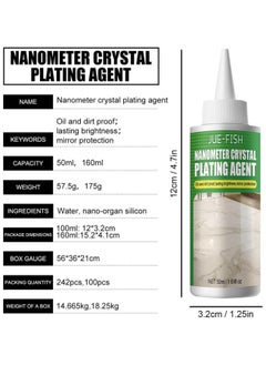 JUE-FISH Stone Crystal Plating Agent, Marble Nano Crystal-Plating Agent, Nano Crystal Coating Agent for Tile and Furniture, for Everyday Floor Cleaning Kitchen Cleaning Supplies  - Image 4