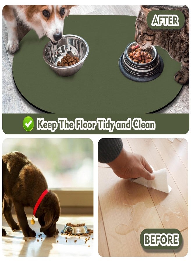 METEOROCK Absorbent Dog Food Mat, 51x30.5CM Non Slip Cat Feeding Mat, Anti-Scratch Cat & Dog Bowl Mats for Floor, Easy Clean Pet Food Mats for Dogs and Cats, Fit with Kitchen, Living Room, Garden - Image 5
