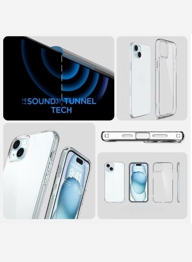 ZAFRA iPhone 14 Plus / iPhone 15 Plus Case Crystal Clear Phone Case with Four Corner Anti-Fall Airbags  4 plus / 15 plus Case Delay Yellowing Anti Scratch And Fingerprint iPhone 14 plus / iPhone 15 plus Cover Ultra Slim Extra Raised Edge - Image 5
