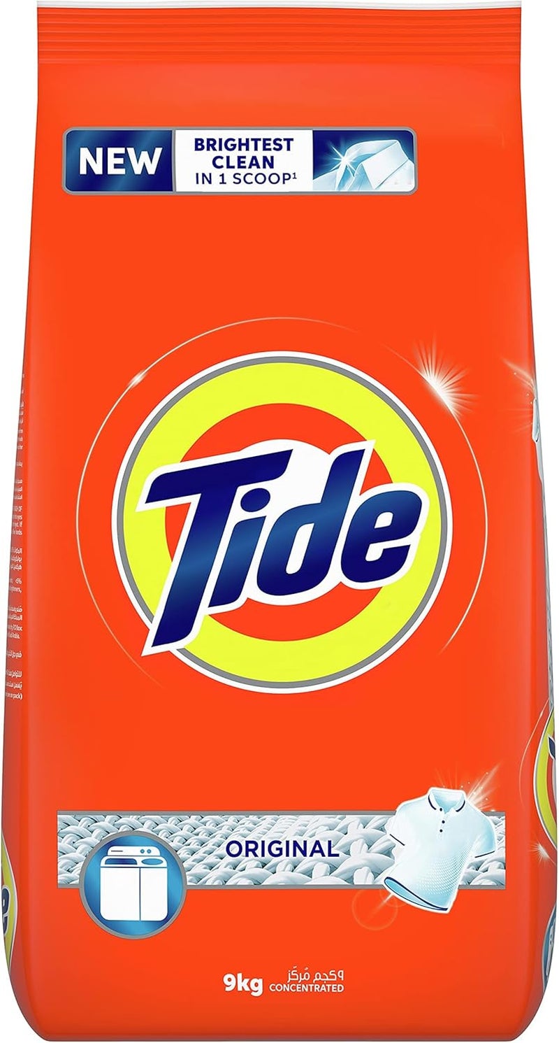 Tide Powder Laundry Detergent Original Scent 9kg - Image 1