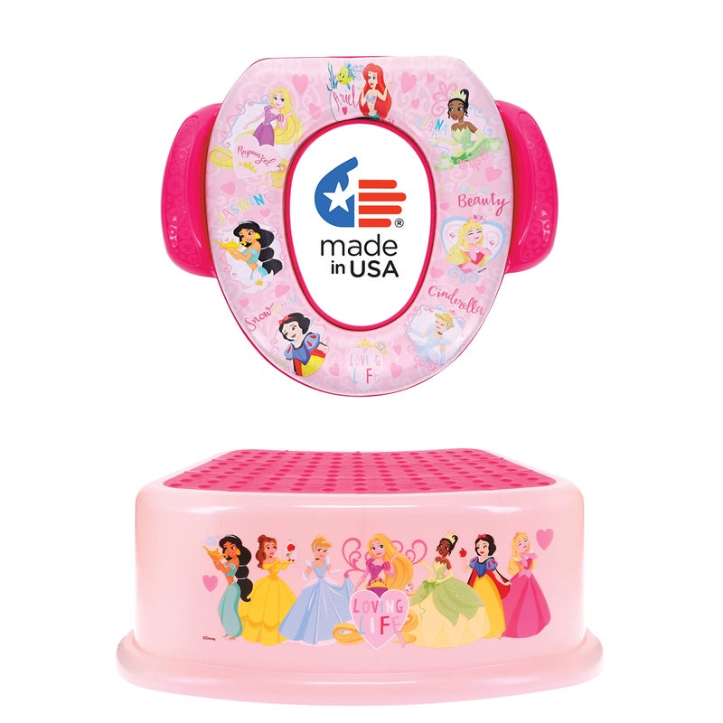Disney Princess "Loving Life" 2 Piece Essential Potty Training Set - Soft Cushion - Image 1