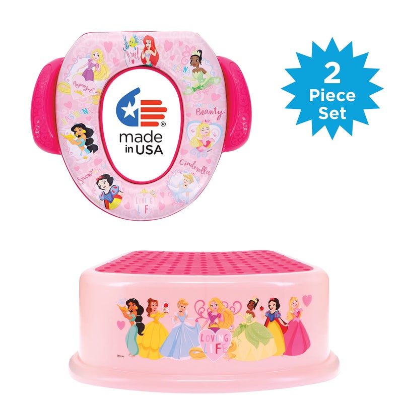 Disney Princess "Loving Life" 2 Piece Essential Potty Training Set - Soft Cushion - Image 2