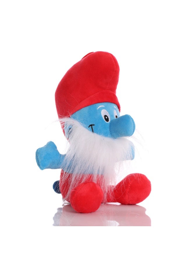 هالامودو سنفور الاحمر ركوب هود 23 سم - يلبس سنفور لطيف أفخم دمى - صورة كرتونية رائعة لغرف النوم وغرف المعيشة والمكاتب مثالية هدايا عيد الميلاد والديكور ( مثالية لتخفيف الضغط ) ​ - Image 2