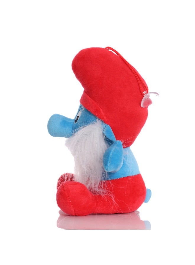 هالامودو سنفور الاحمر ركوب هود 23 سم - يلبس سنفور لطيف أفخم دمى - صورة كرتونية رائعة لغرف النوم وغرف المعيشة والمكاتب مثالية هدايا عيد الميلاد والديكور ( مثالية لتخفيف الضغط ) ​ - Image 3