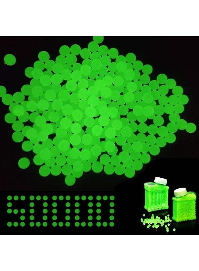 ARABIQO Glow in The Dark Water Beads 50,000 Clear Gel Beads, Expanding Jelly Beads for Vase Filler, Wedding Decor, Soilless Planting & Home Decoration, Non-Toxic, Eco-Friendly - Image 1