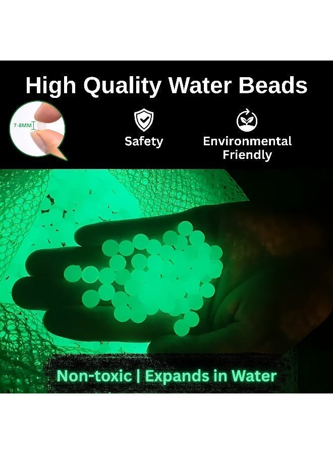 ARABIQO Glow in The Dark Water Beads 50,000 Clear Gel Beads, Expanding Jelly Beads for Vase Filler, Wedding Decor, Soilless Planting & Home Decoration, Non-Toxic, Eco-Friendly - Image 3