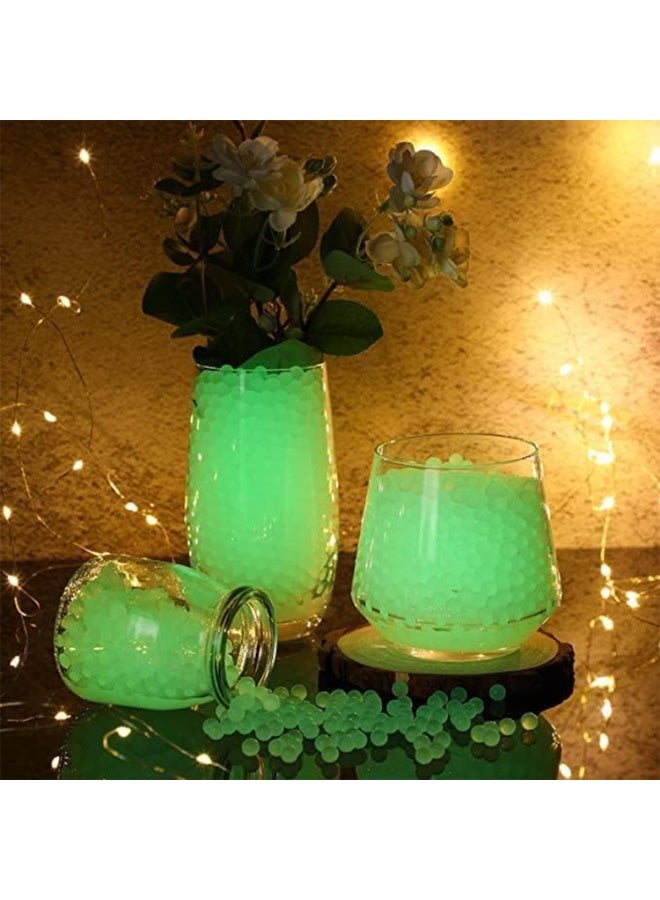 ARABIQO Glow in The Dark Water Beads 50,000 Clear Gel Beads, Expanding Jelly Beads for Vase Filler, Wedding Decor, Soilless Planting & Home Decoration, Non-Toxic, Eco-Friendly - Image 2
