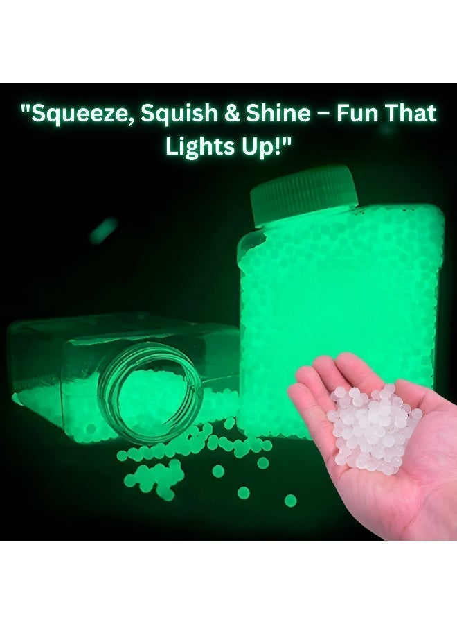 ARABIQO Glow in The Dark Water Beads 50,000 Clear Gel Beads, Expanding Jelly Beads for Vase Filler, Wedding Decor, Soilless Planting & Home Decoration, Non-Toxic, Eco-Friendly - Image 4