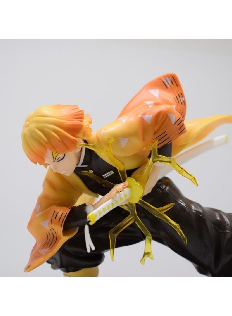 Battle Pose Zenitsu Agatsuma Handmade Figure Model Display Piece - Image 2