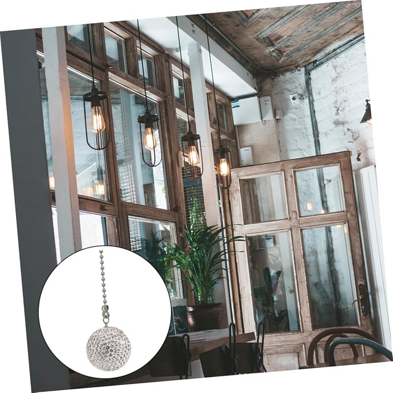 COHEALI سلسلة سحب مروحة سقف مزينة بترصيع حبات الراينستون تصميم خرزات سهلة التركيب - Image 5