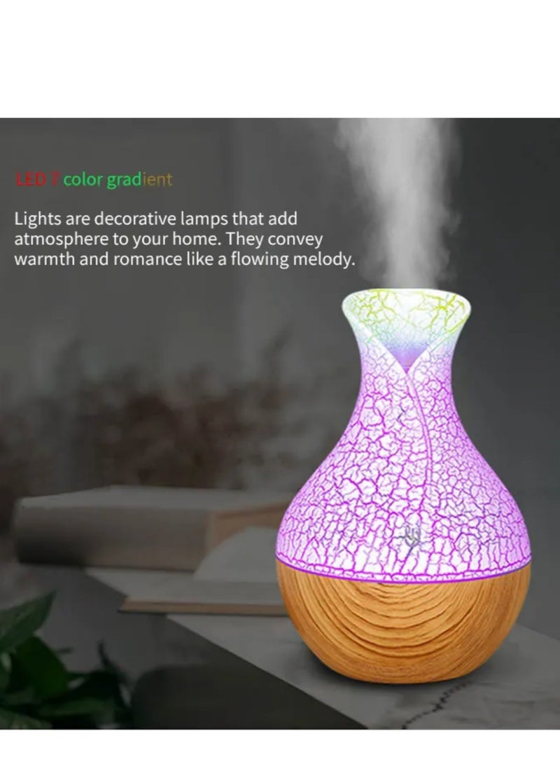 مرطب هواء بالموجات فوق الصوتية، موزع زيوت عطرية USB لتنقية الهواء للسيارة والعائلة والمكتب والمنزل وغرفة النوم وغرفة المعيشة والدراسة واليوغا والسبا (ابيض تاتش غامق، 200 مل) - Image 5