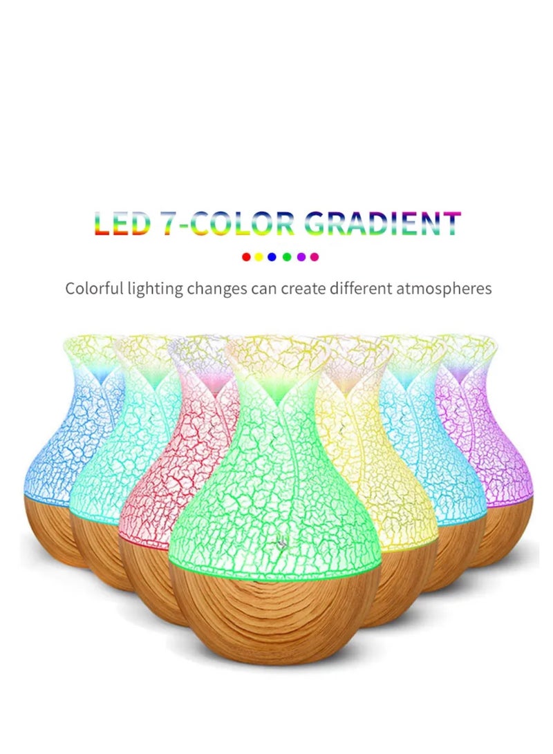 مرطب هواء بالموجات فوق الصوتية، موزع زيوت عطرية USB لتنقية الهواء للسيارة والعائلة والمكتب والمنزل وغرفة النوم وغرفة المعيشة والدراسة واليوغا والسبا (ابيض تاتش غامق، 200 مل) - Image 4