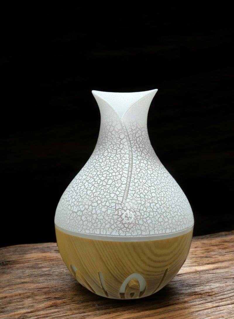 مرطب هواء بالموجات فوق الصوتية، موزع زيوت عطرية USB لتنقية الهواء للسيارة والعائلة والمكتب والمنزل وغرفة النوم وغرفة المعيشة والدراسة واليوغا والسبا (ابيض تاتش غامق، 200 مل) - Image 2