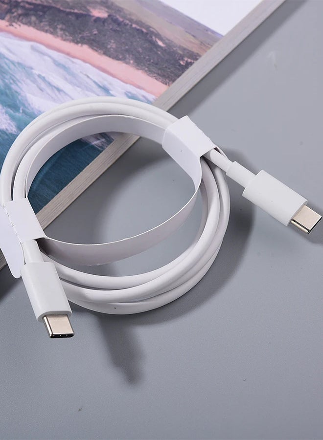 Google 30W USB-C Super Fast Charger 3 Pins Charger And Cable Compatible With Google Products And Other USB-C Devices Fast Charging Pixel Phone Charger USB-C To USB C Sync Charge Cable Included White - Image 4