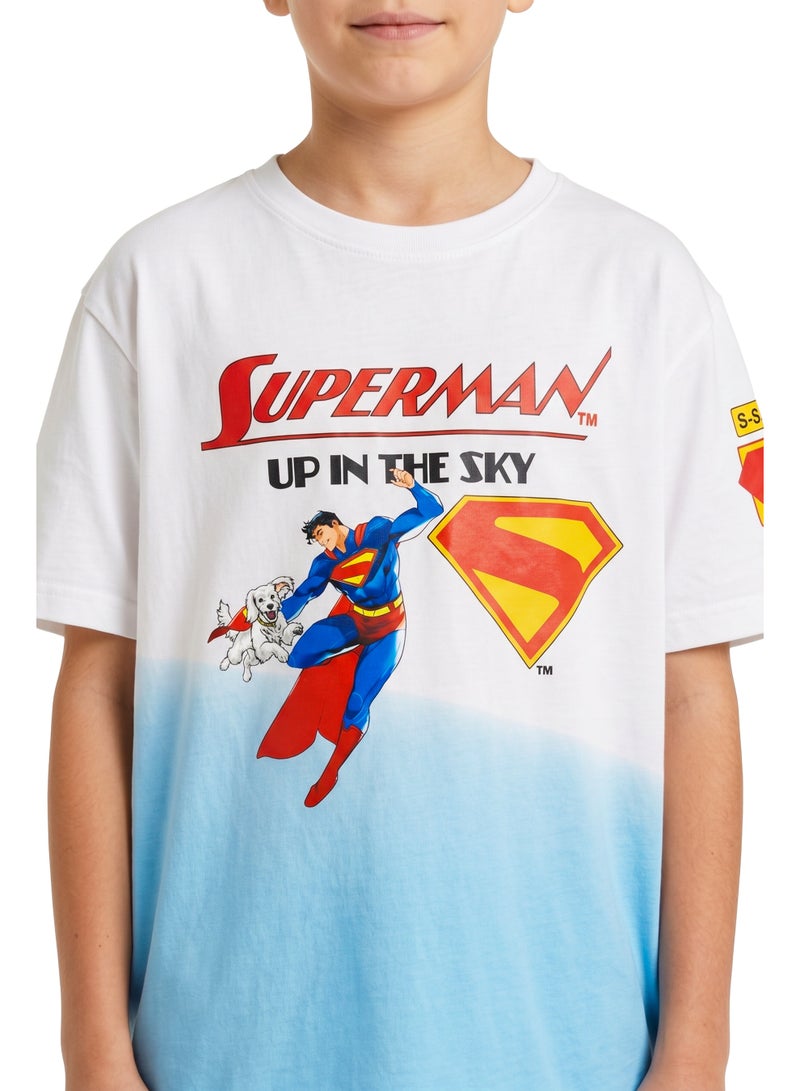 Warner Bros. DC Comics Superman Teen Boys Oversized Graphic T-Shirt – Casual Relaxed Fit Tee - Image 3