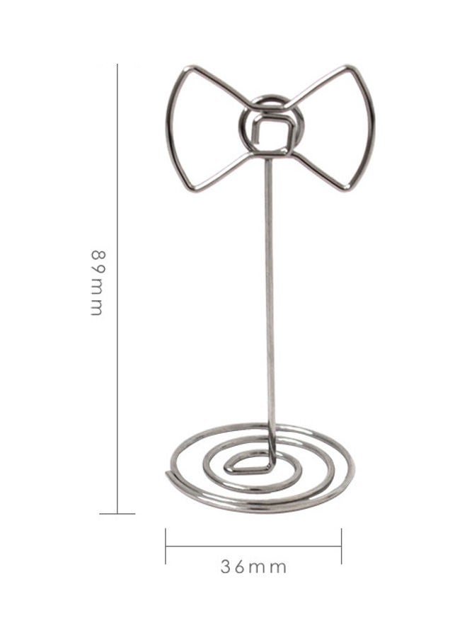 NIBEMINENT Creative Desktop Card Holder Silver