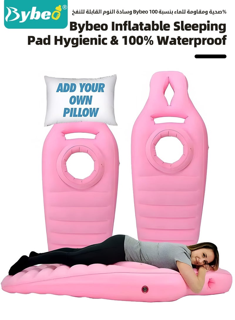 Bybeo Inflatable Pregnancy Pillow, Maternity Pillow, Pregnancy Pool Float, Full Body Maternity Airbed with Hole for Tummy Sleeping Comfort  - Image 4
