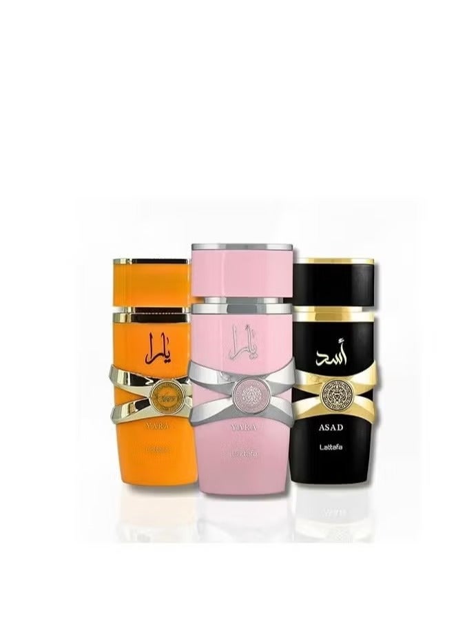 Lattafa Yara perfume gift set from Lattafa for unisex 3*100ml