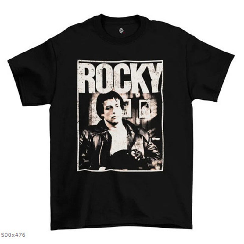 European Size Printed Cotton Anime Cartoon American Short-Sleeved Pattern T-Shirt - Image 1