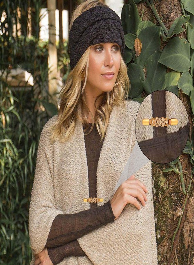 CUBACO 6PCS Cinch Clip Brooches and Pins for Women,Vintage Sweater Clips Dress Clips Shirt Cinch Clip Tighten Clothing Pins - Image 2