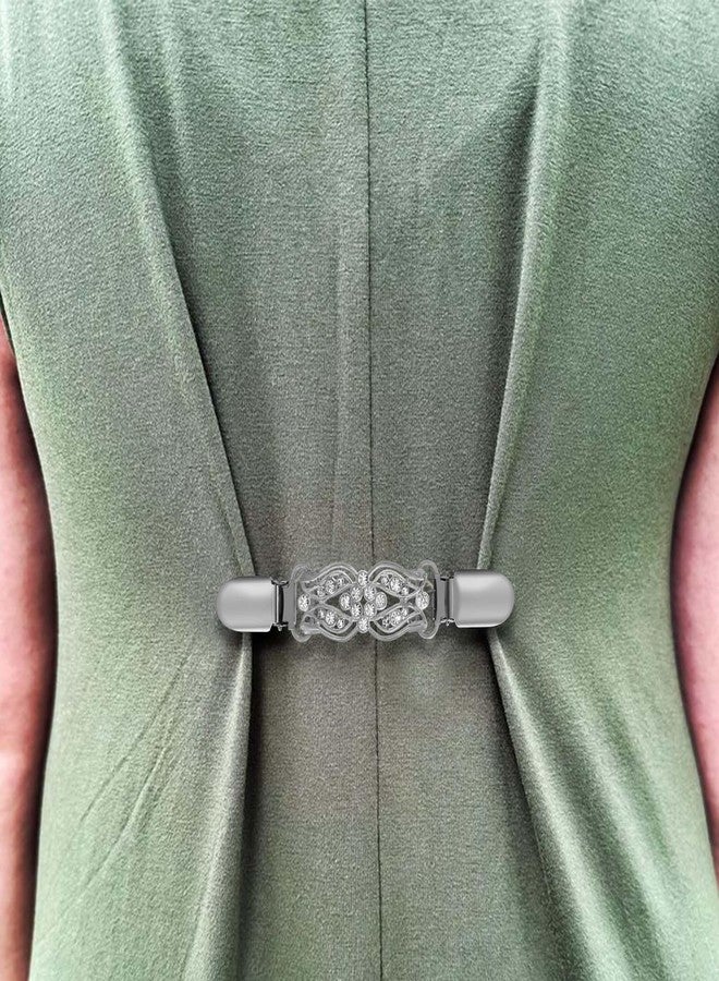 CUBACO 6PCS Cinch Clip Brooches and Pins for Women,Vintage Sweater Clips Dress Clips Shirt Cinch Clip Tighten Clothing Pins - Image 3